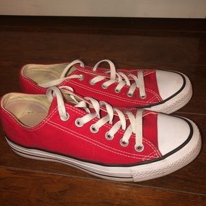 Red Converse Low Top
